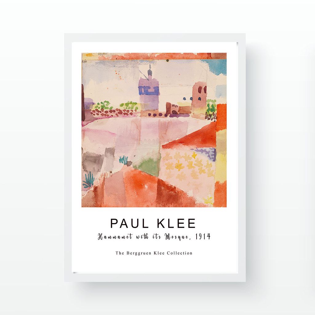 Falikép, festményt ábrázol, Paul Klee, többszínű, 55x75 cm - Butopêa akciós termékkép 1